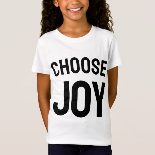 Choose joy - uplifting graphic t-shirt  tシャツ (正面)