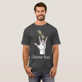 Choose Kind Dragonfly I Love You ASL Sign Looer Tシャツ (正面フル)