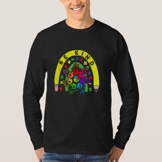 Choose Kindness ASD Spectrum Autism Awareness Be K Tシャツ (正面)