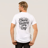 Choose Kindness Every Day Stylish Text Vector トライブレンドTシャツ (裏面全面)