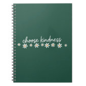 Choose Kindness Inspirational Motivational Teacher ノートブック (正面)