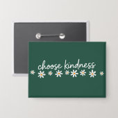 Choose Kindness Inspirational Motivational Teacher 缶バッジ (正面/裏面)