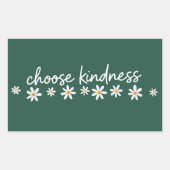 Choose Kindness Inspirational Motivational Teacher 長方形シール (正面)