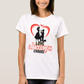 Choose Love Always - Frefit Women's Cotton Tee Tシャツ (正面)