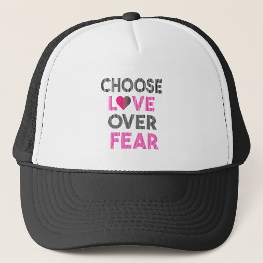 CHOOSE LOVE OVER FEAR キャップ (正面)