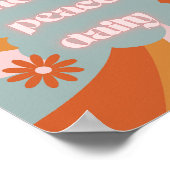 Choose Peace Daily – Minimalist Motivational desig ポスター (角)