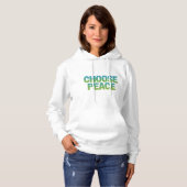 "Choose Peace" Dove -調和Tシャツの募集 パーカ (正面フル)