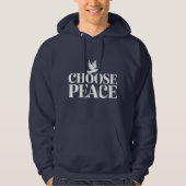"Choose Peace" Dove - A Call for Harmony T-Shirt パーカ (正面)