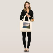 Choose Peace Large Tote Bag ラージトートバッグ (正面(モデル))