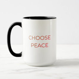 Choose Peace Mug | Minimal Aesthetic Soft Life Cof マグカップ