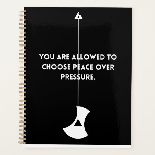 Choose Peace Over Pressure – Planner プランナー手帳 (正面)