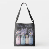 Choose Positivity Mason Jar Faith Hope Love & Joy クロスボディバッグ (裏面)