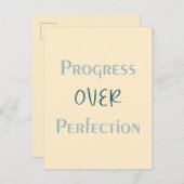 Choose Progress Every Time With Purposeful Message ポストカード (正面/裏面)