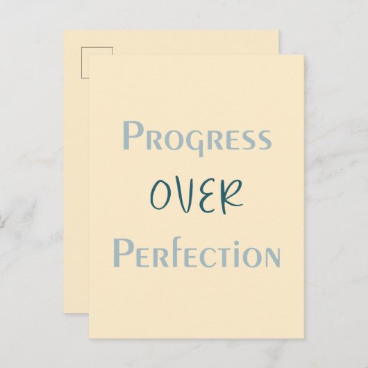 Choose Progress Every Time With Purposeful Message ポストカード (正面/裏面)