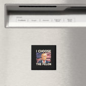 Choose The Felon おもしろい Pro Trump 2024 American Fla マグネット (インサイチュ (食洗機))