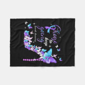 Choose To Keep Going Suicide Awareness High Heel B フリースブランケット (正面(横))