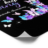 Choose To Keep Going Suicide Awareness High Heel B ポスター (角)