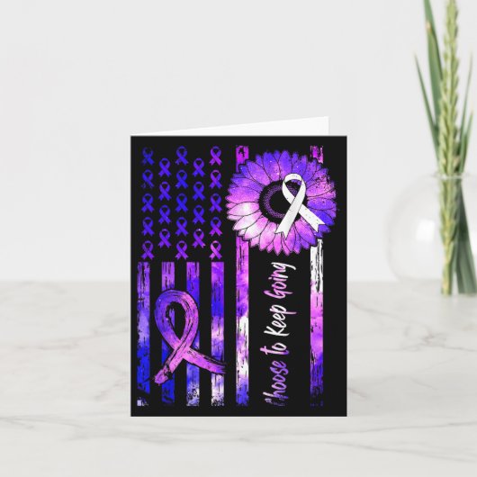 Choose To Keep Going Suicide Prevention Awareness  カード (正面)