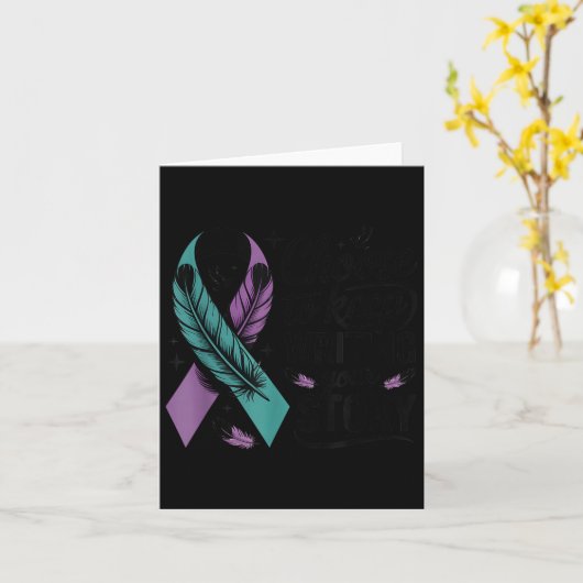 Choose To Keep Writing Your Story Insrational Quot カード (黄色い花)