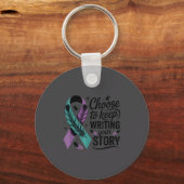 Choose To Keep Writing Your Story Insrational Quot キーホルダー (正面)