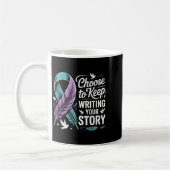 Choose To Keep Writing Your Story Insrational Quot コーヒーマグカップ (左)