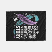 Choose To Keep Writing Your Story Insrational Quot フリースブランケット (正面(横))