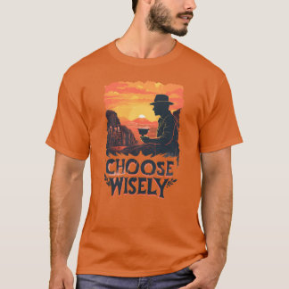 Choose Wisely Sunset Tシャツ