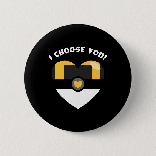 Choose You Valentine's Video Game Parody 缶バッジ (正面)
