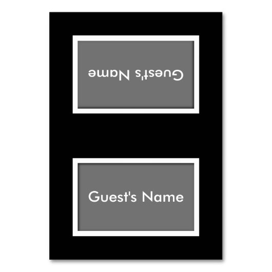 Choose-Your-Color Tented Name座席表 テーブルナンバー (正面)