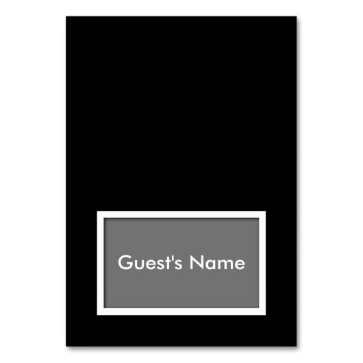 Choose-Your-Color Tented Name座席表 テーブルナンバー (正面)