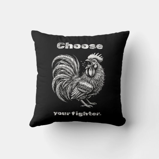 Choose Your Fighter – Demon Rooster. クッション (裏面)