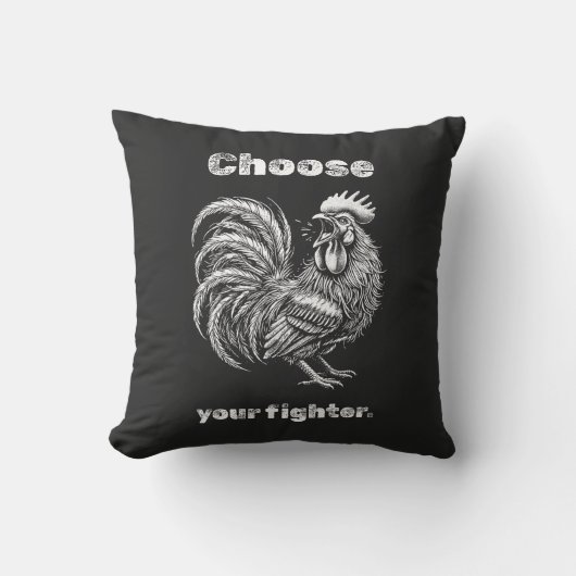 Choose Your Fighter – Demon Rooster. クッション (正面)