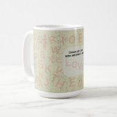 Choose your own letter and place it here. mugs コーヒーマグカップ (正面左)