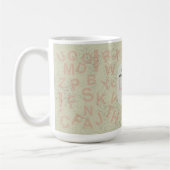 Choose your own letter and place it here. mugs コーヒーマグカップ (左)