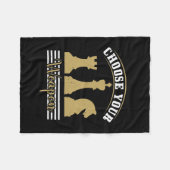 Choose Your Weapon フリースブランケット (正面(横))