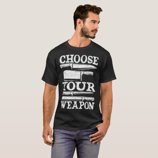 Choose Your Weapon Cooking Guru  Cook Retro Chef   Tシャツ (正面フル)