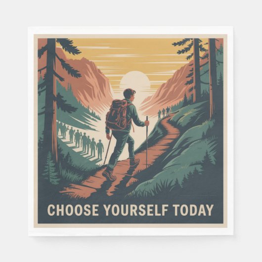 Choose Yourself Today スタンダードランチョンナプキン (正面)