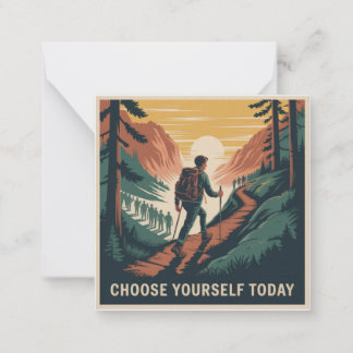 Choose Yourself Today ノートカード