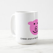 Chop2、Ohhhh彼女は幸せなチョップです:) コーヒーマグカップ (正面左)