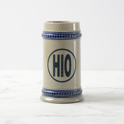 Chope 624 g  gris bleu  OHIO  SOCCER ビールジョッキ (中央)