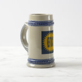Chope 624 g gris/ bleu SOLEIL KENTUCKY ビールジョッキ (正面左)