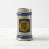 Chope 624 g gris/ bleu SOLEIL KENTUCKY ビールジョッキ (中央)