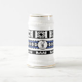 Chope à bière  Tribal Ethnic/Bande Bleu ビールジョッキ (中央)