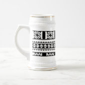 Chope à bière  Tribal Ethnic/Bande Gris ビールジョッキ (左)