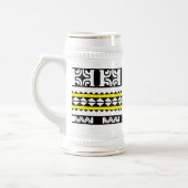 Chope à bière  Tribal Ethnic/Bande Jaune ビールジョッキ (左)