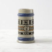 Chope à bière  Tribal Ethnic/Bande Orange ビールジョッキ (中央)