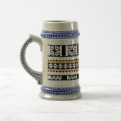 Chope à bière  Tribal Ethnic/Bande Orange ビールジョッキ (左)