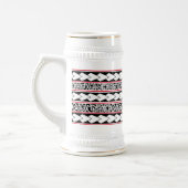 Chope à bière Tribal Ethnic/Bande Rouge ビールジョッキ (左)