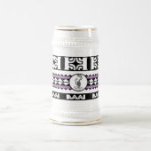 Chope à bière  Tribal Ethnic/Bande Violet ビールジョッキ (中央)