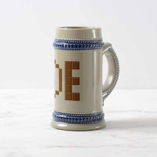 CHOPE gris/bleu ALLEMAGNE CHOCOLAT ビールジョッキ (正面右)